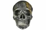 Realistic, Carved Smoky Quartz Crystal Skull #150868-2